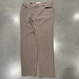 Brax Feel Good Pants Mens 36x34 Chuck Beige Chino Stretch Casual Workwear